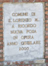 Lapide Anno Giubilare 2000