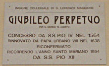 Giubileo Perpetuo per il giorno 15 agosto Giubileo Perpetuo per il giorno 15 agosto