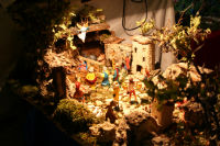 Presepe illuminato dal centro