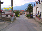 Salita di via Castagna addobbata