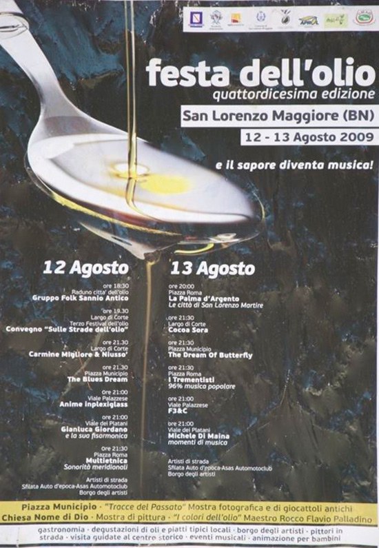 Programma festeggiamenti Festa dell'Olio